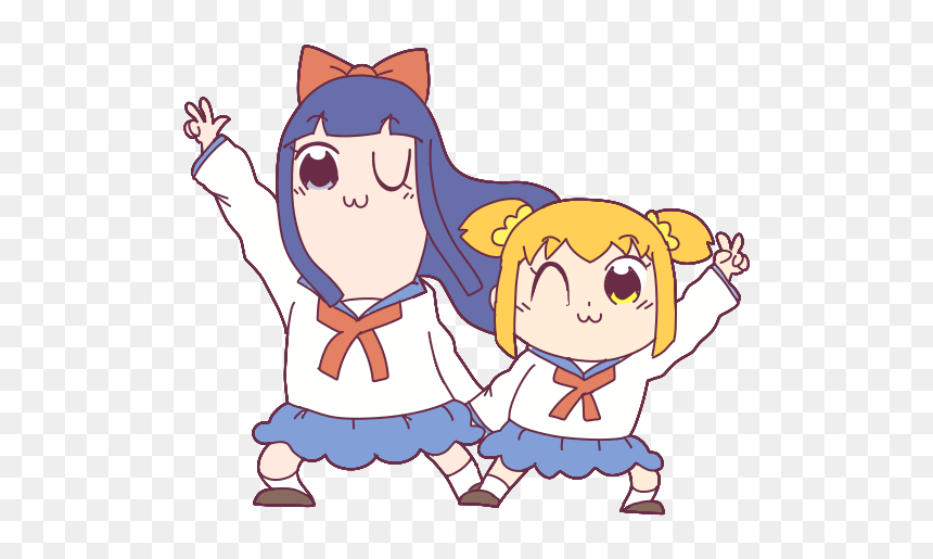 Pop Team Epic - Cartoon, HD Png Download - pop team epic png