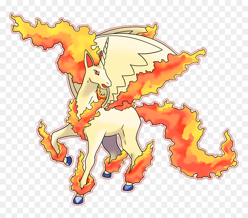 Pokemon Mega Rapidash, HD Png Download - rapidash png