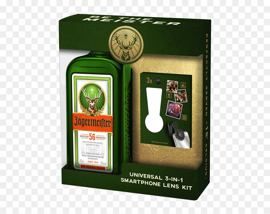Jagermeister Smartphone Lens Kit - Kit Jagermeister, HD Png Download - jager png