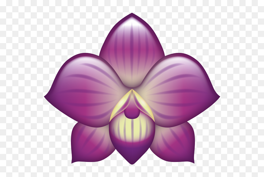 Cattleya, HD Png Download - purple emoji png