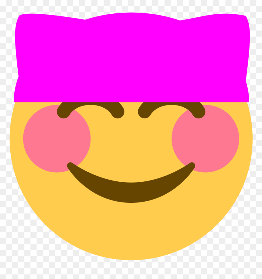 File - Pussyhat Emoji - Svg - Women's March Emoji, HD Png Download - purple emoji png