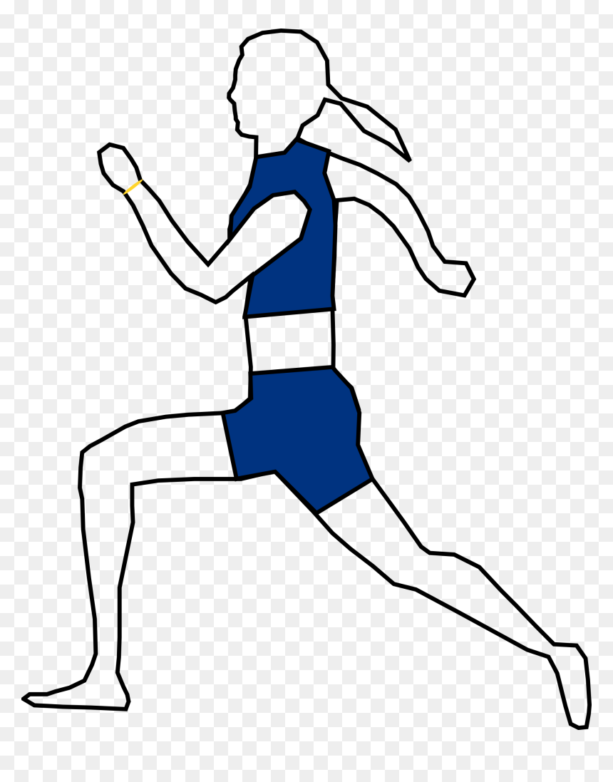 Trunk,arm,shoe - Jogging Animated, HD Png Download - woman running png