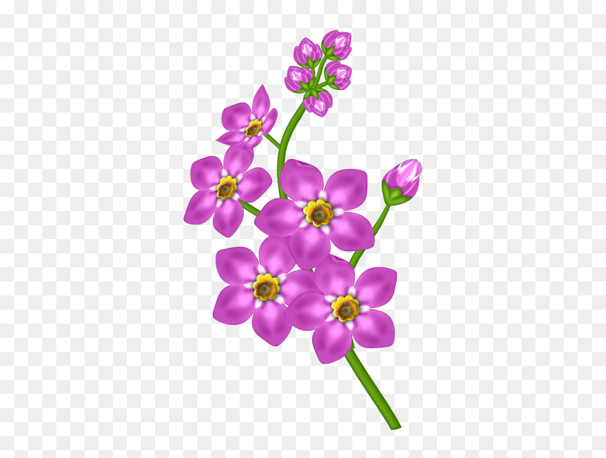 Clipart Flowers Transparent Pink, HD Png Download - rustic flowers png