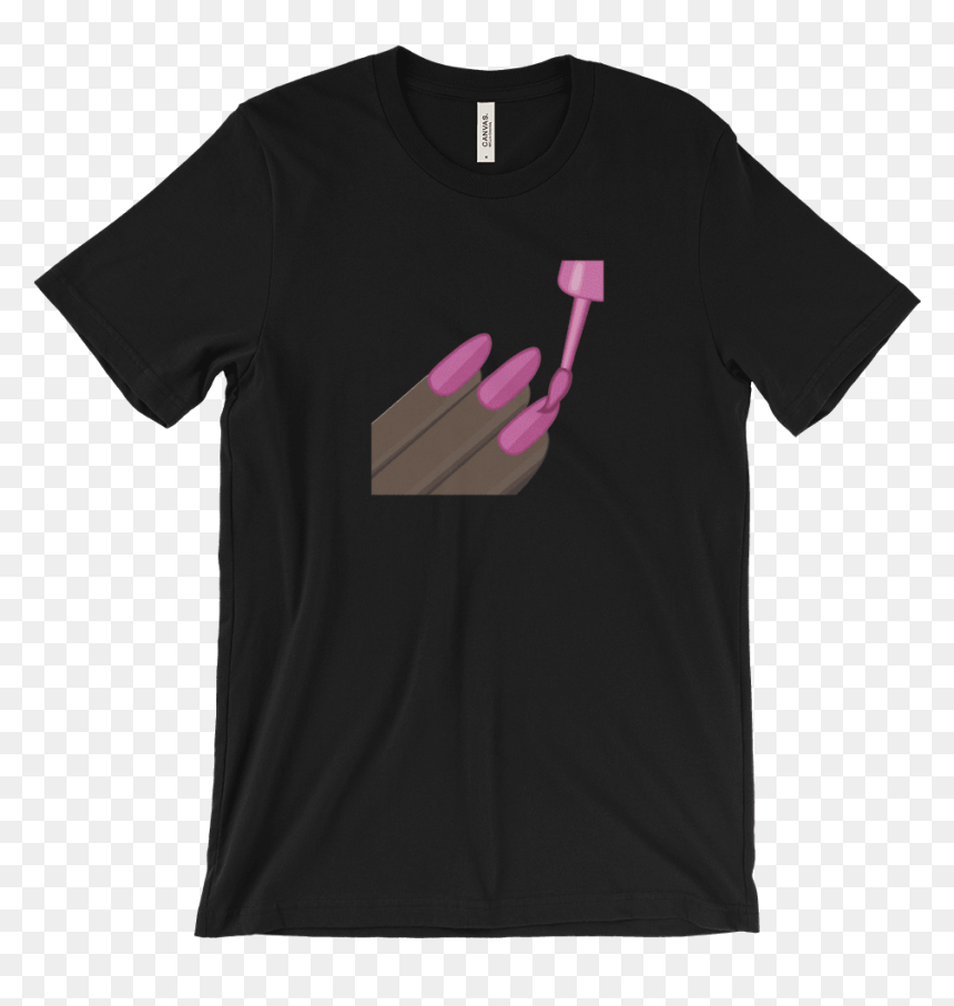 Dark Nail Polish Emoji T Shirts Swish Embassy"
 Class= - T-shirt, HD Png Download - nail emoji png