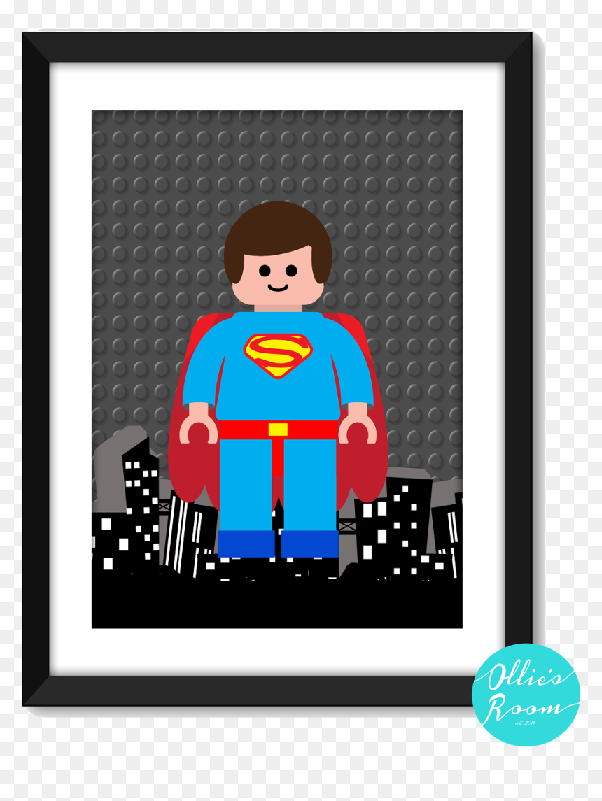 Cartoon, HD Png Download - lego superman png
