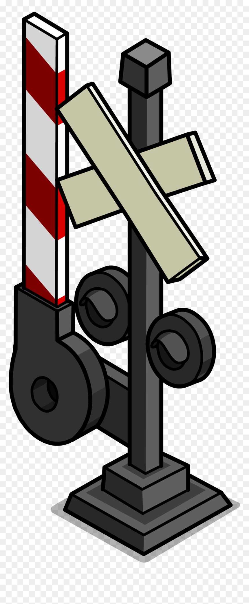 Club Penguin Wiki - Rail Crossing Logo Png, Transparent Png - railroad crossing sign png