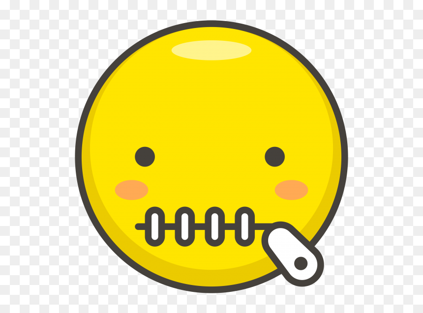 Transparent Zipper Png - Circle, Png Download - money face emoji png