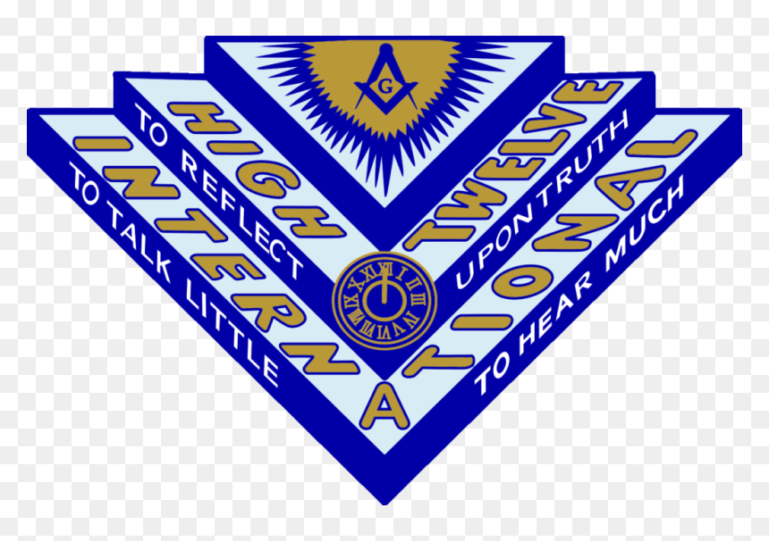 High Twelve Masonic, HD Png Download - mason symbol png