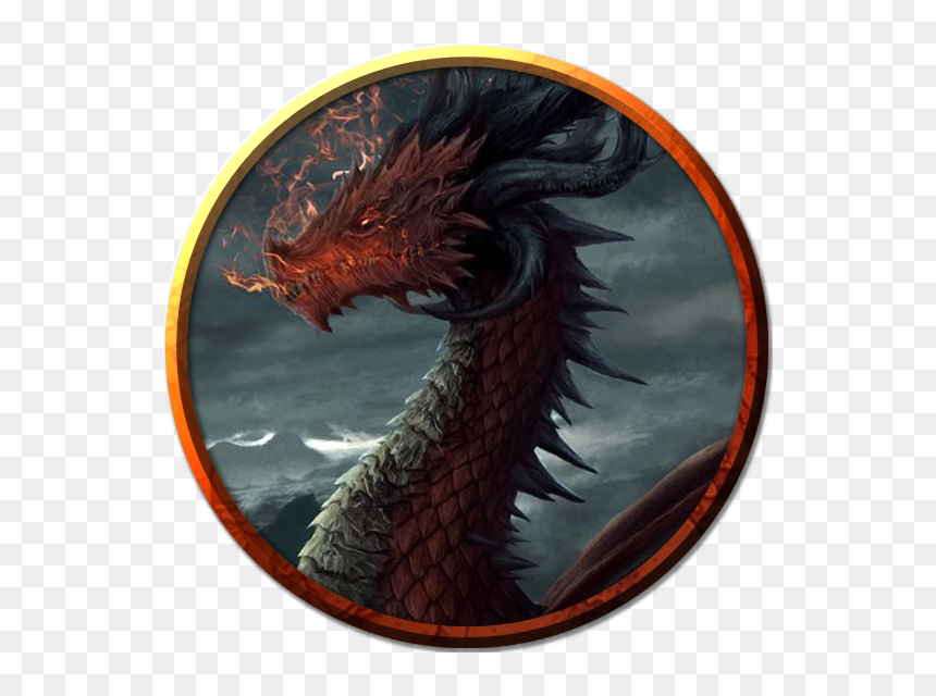 Mythical Dark Red Dragon, HD Png Download - wyvern png