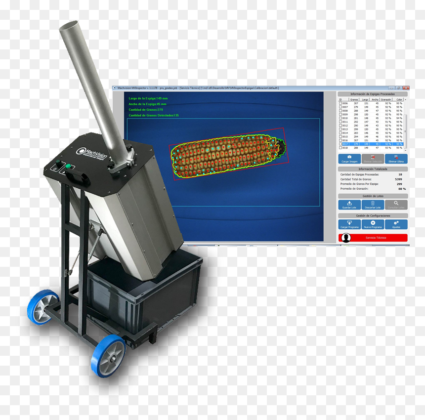 Estimación De Rinde Para Espigas De Maiz - Machine, HD Png Download - espigas png