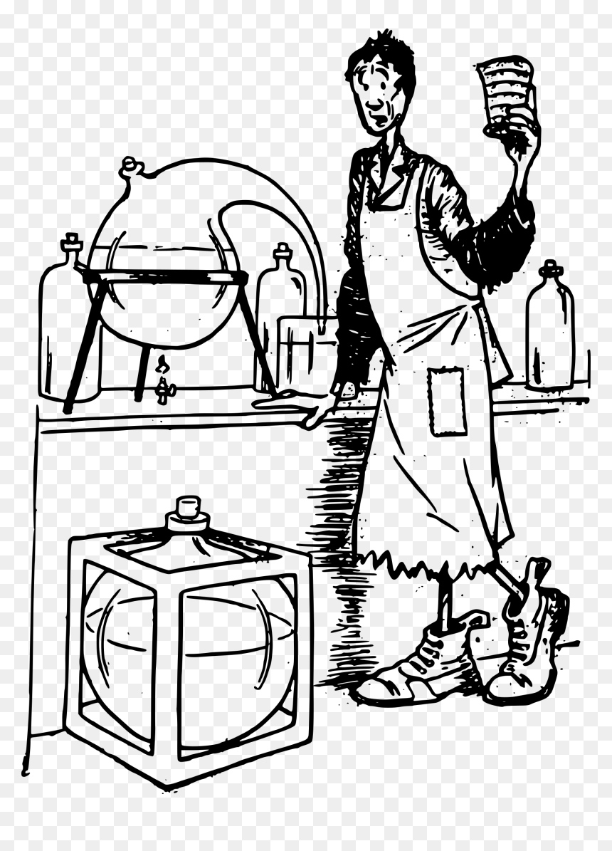 Scientist In Lab Clip Arts - Drawing, HD Png Download - black lab png