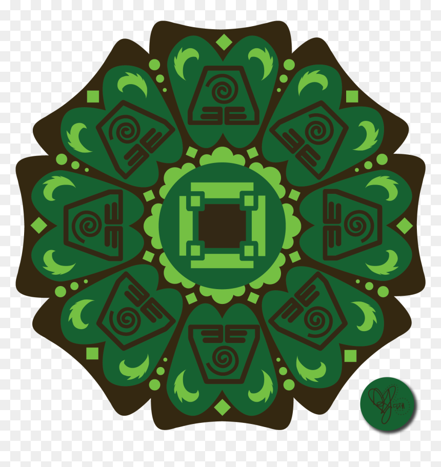 The Last Airbender The Burning Earth Aang Green Pattern - Clip Art, HD Png Download - avatar the last airbender png