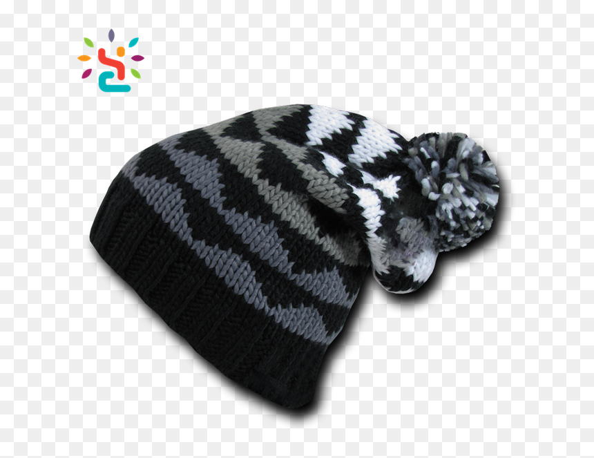 Crochet Rasta Pom Beanie Cloche Hat Free Pattern Ribbed, HD Png Download - rasta hat png