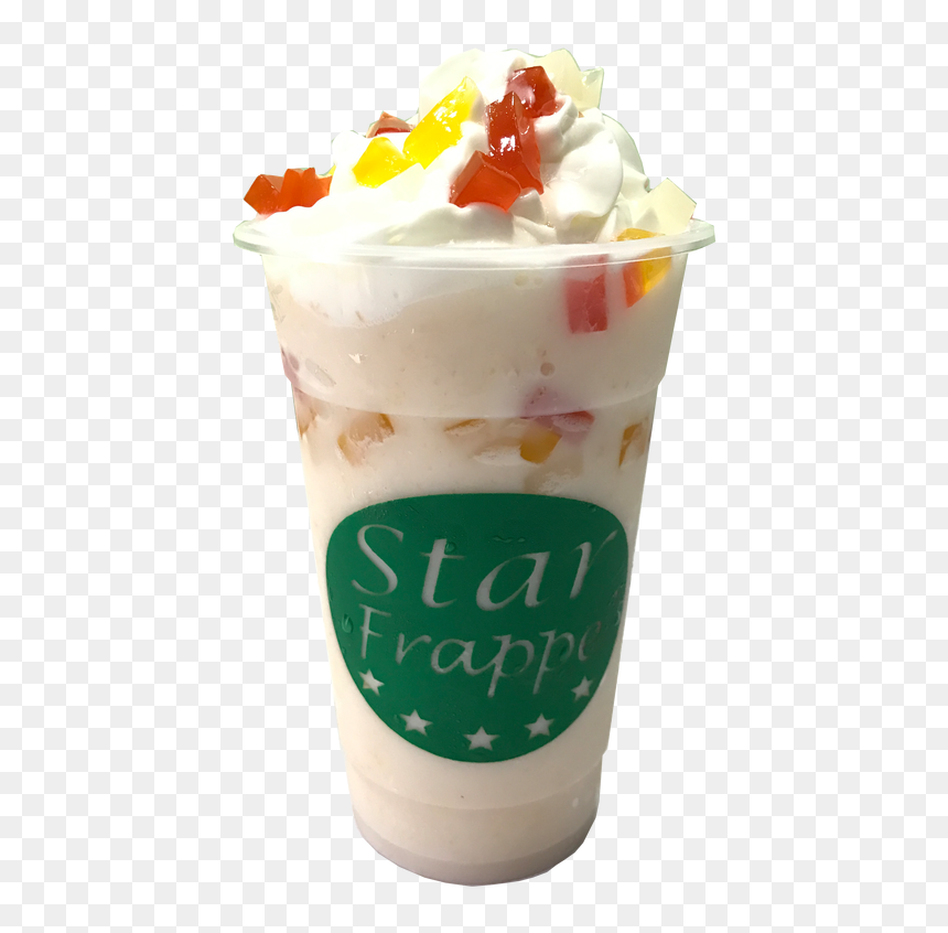 Star Frappe Food Cart Products Milk Tea - Sundae, HD Png Download - food cart png