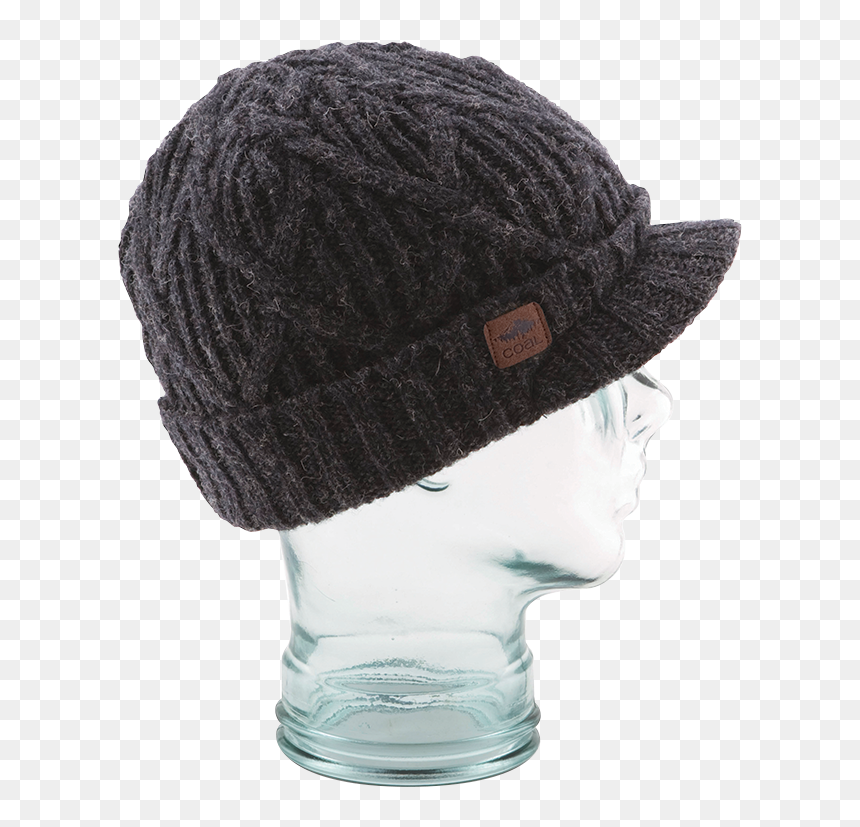 Beanie Clipart Charcoal - Beanie With A Brim, HD Png Download - rasta hat png