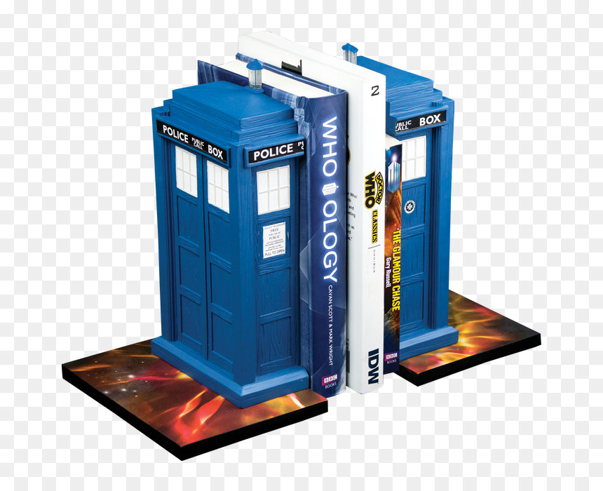 Tardis Bookend Set D - Doctor Who Tardis Bookends, HD Png Download - doctor who tardis png