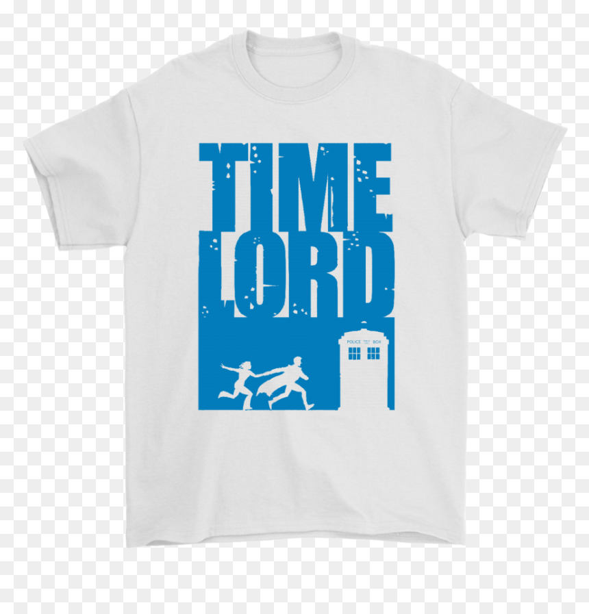 Time Lord Doctor Who Running To The Tardis Shirts - Active Shirt, HD Png Download - doctor who tardis png