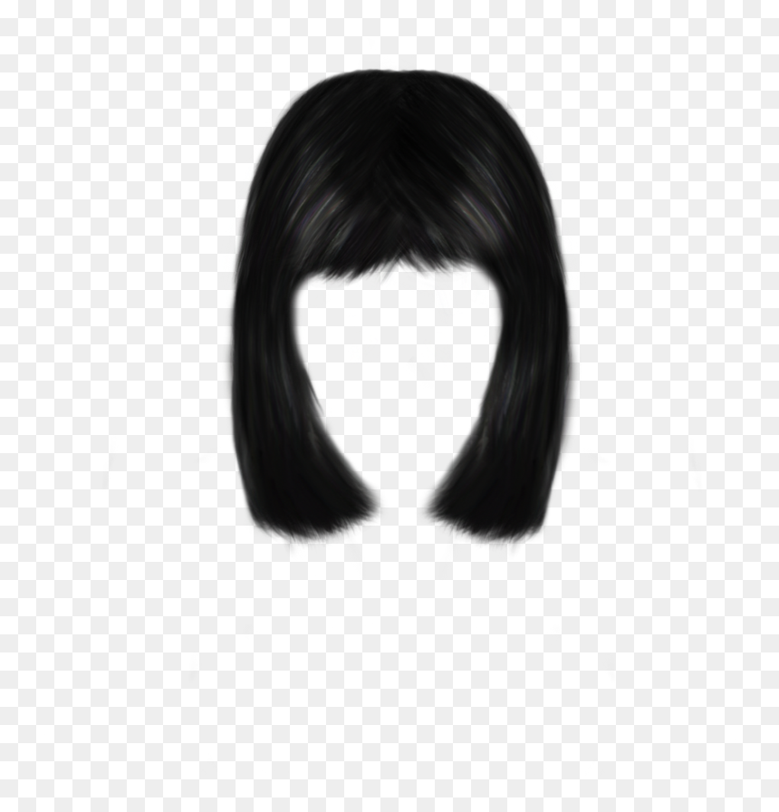 Rockin A Pompadour Hair - Black Hair No Background, HD Png Download - grey hair png