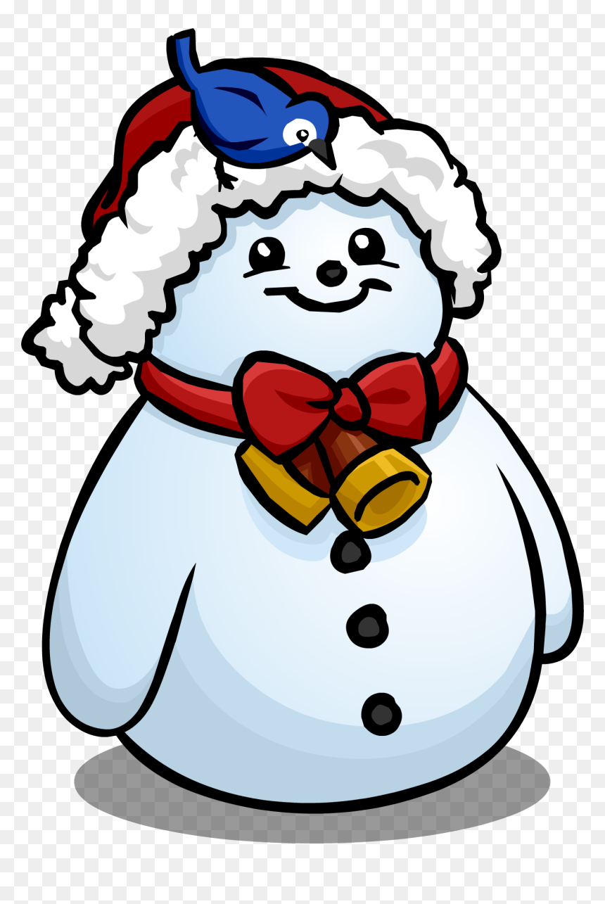 Santa Hat Snowman Sprite - Club Penguin Nutcracker Furniture, HD Png Download - snowman hat png