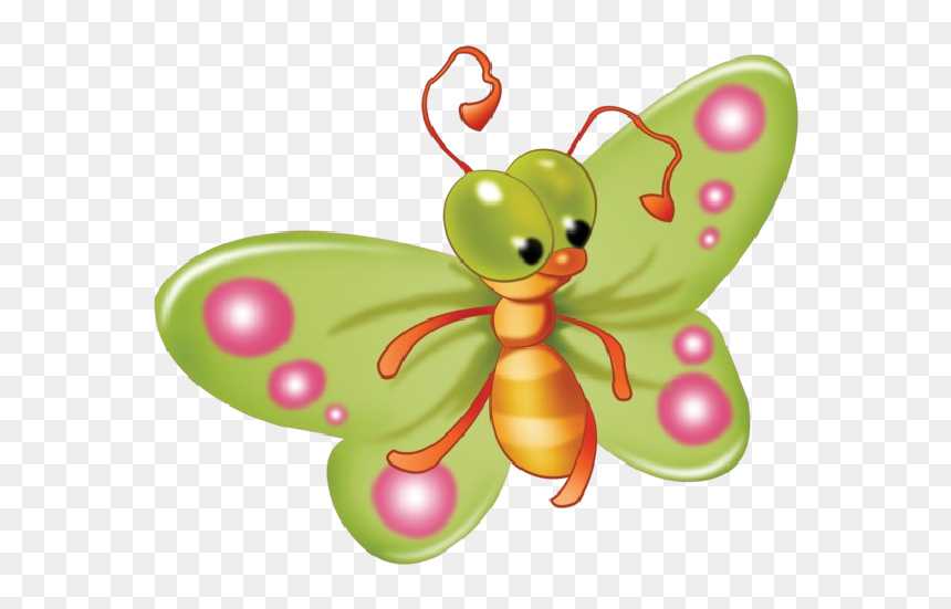 Baby Butterfly Cartoon Clip Art Pictures - Butterfly Cartoon Png Clipart, Transparent Png - cute butterfly png