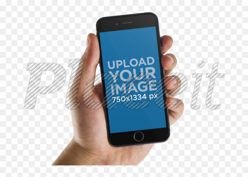 Clip Art Holding Phone Mockup - Iphone, HD Png Download - holding iphone png