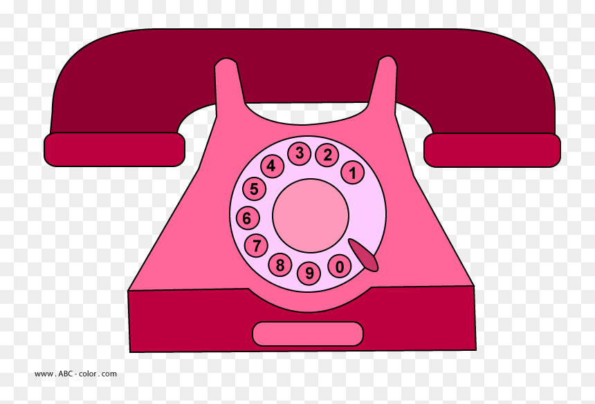 Clipart Telephone Rotary Dial Phone - โทรศัพท์ Png, Transparent Png - rotary phone png