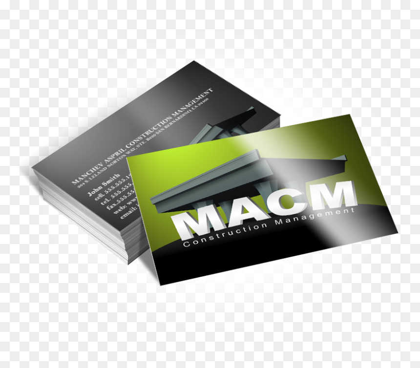 16pt Business Card - Business Card Printing Png, Transparent Png - business card template png