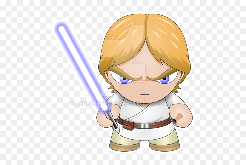 Cartoon, HD Png Download - luke lightsaber png