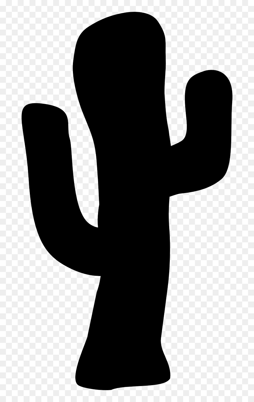 Cactus Clipart Silhouette - Cactus Silhouette Transparent, HD Png Download - mexican cactus png