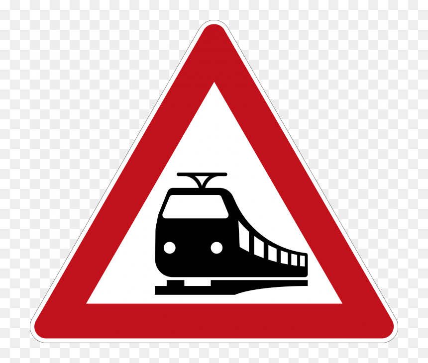 Train Crossing - Transparent Background Train Clipart, HD Png Download - railroad crossing png