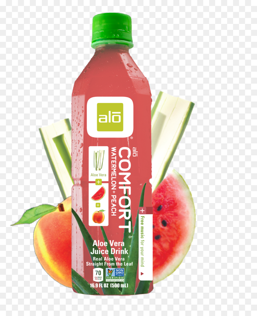 Aloe Vera Watermelon Peach, HD Png Download - watermelon emoji png