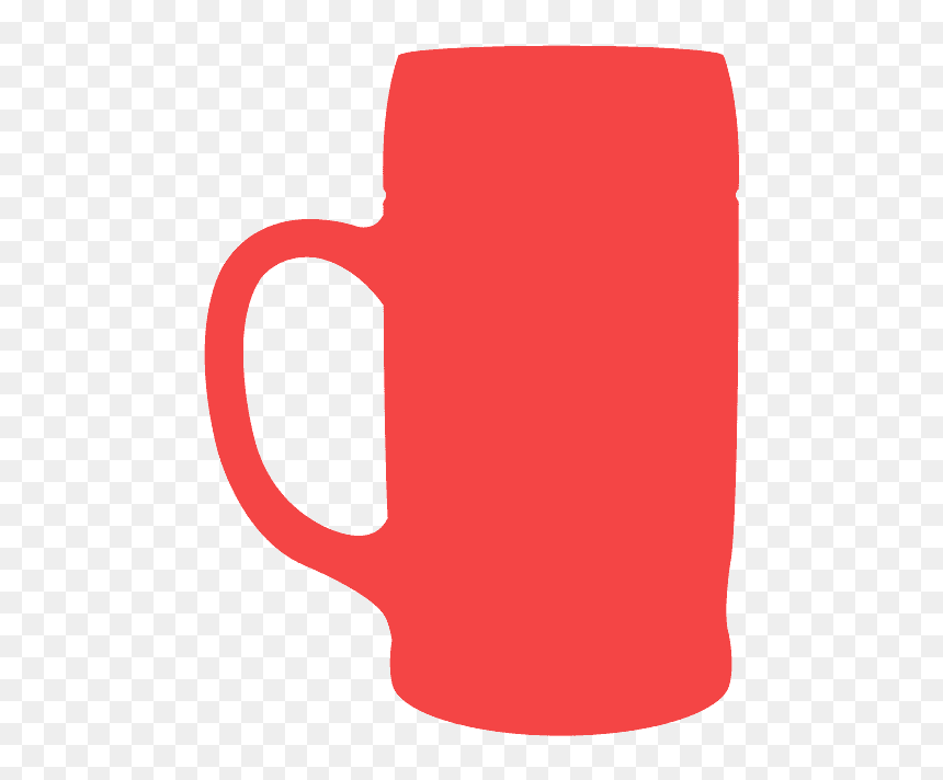 Mug, HD Png Download - beer silhouette png