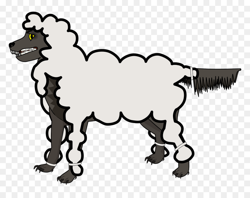 Wolf In Sheep& - Wolf In Sheeps Clothing Clip Art, HD Png Download - wolf vector png