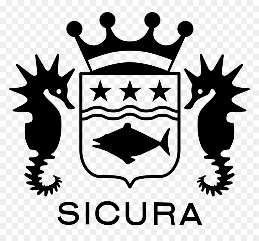 Sicura Coat Of Arms With Logo - Illustration, HD Png Download - arms logo png