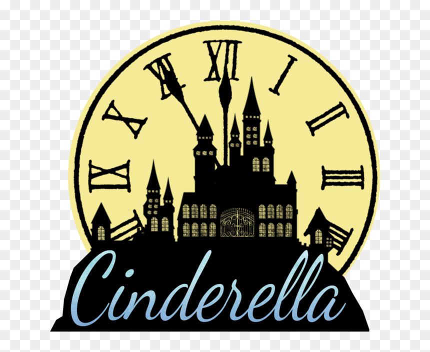 Clock Roman Numerals Png, Transparent Png - cinderella logo png