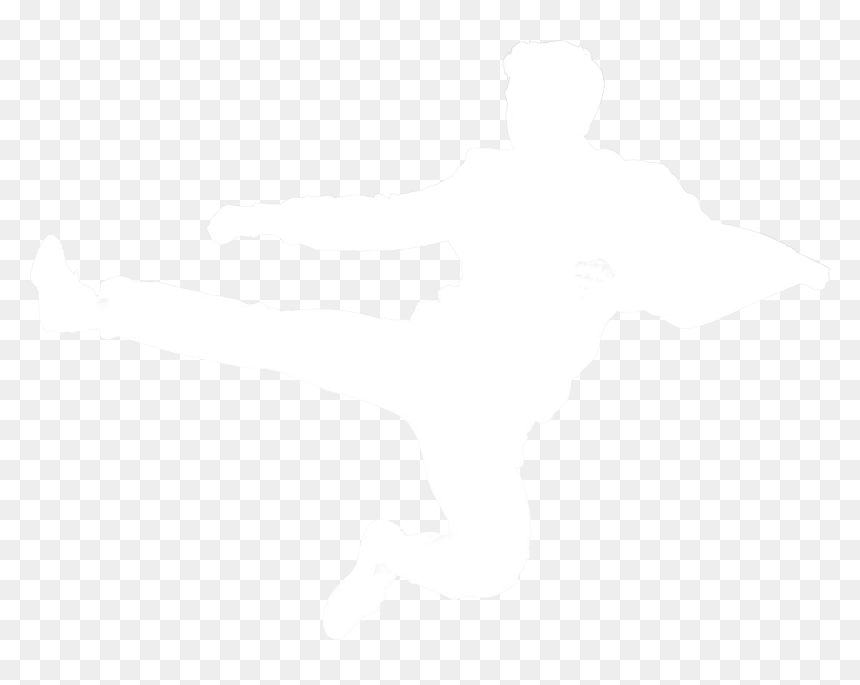Silhouette, HD Png Download - karate silhouette png