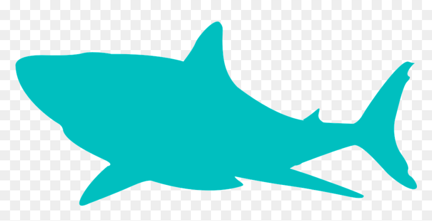 Mako Shark Clipart Transparent Background - Bull Shark Black And White, HD Png Download - shark clipart png