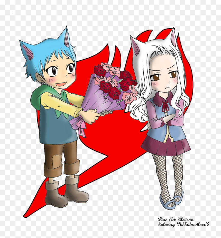 Happy And Charle By Nikkidoodlesx3 - Happy And Charle Fairy Tail, HD Png Download - fairy tail happy png