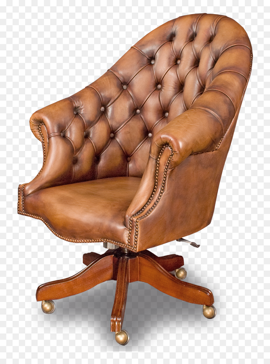 Poltrona Direzionale Chesterfield Rossa, HD Png Download - director chair png