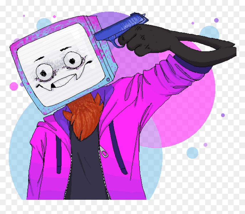 Tv Head Pyro Cynical, HD Png Download - cartoon tv png