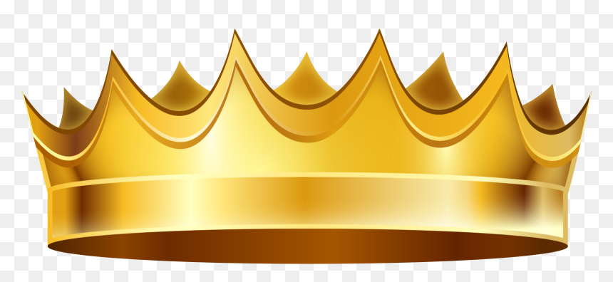 Gold Crown Png Vector, Transparent Png - gold crown png