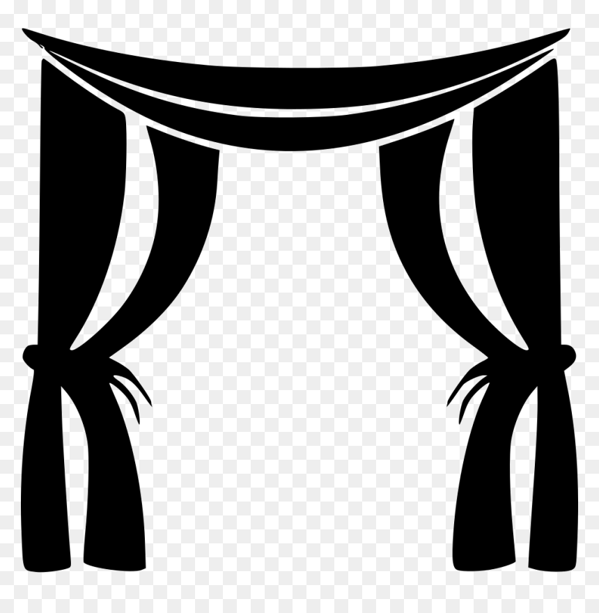 Black Curtain Vector Png, Transparent Png - curtain png