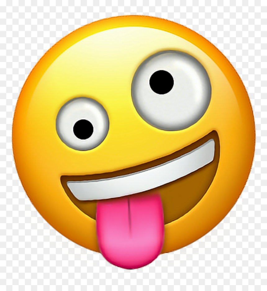 New Crazy Face Emoji, HD Png Download - sad emoji png