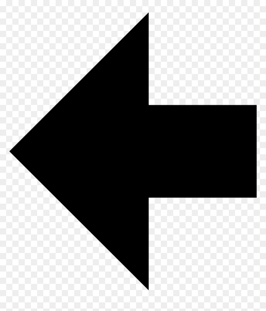 Left Arrow Png Transparent Black, Png Download - black arrow png