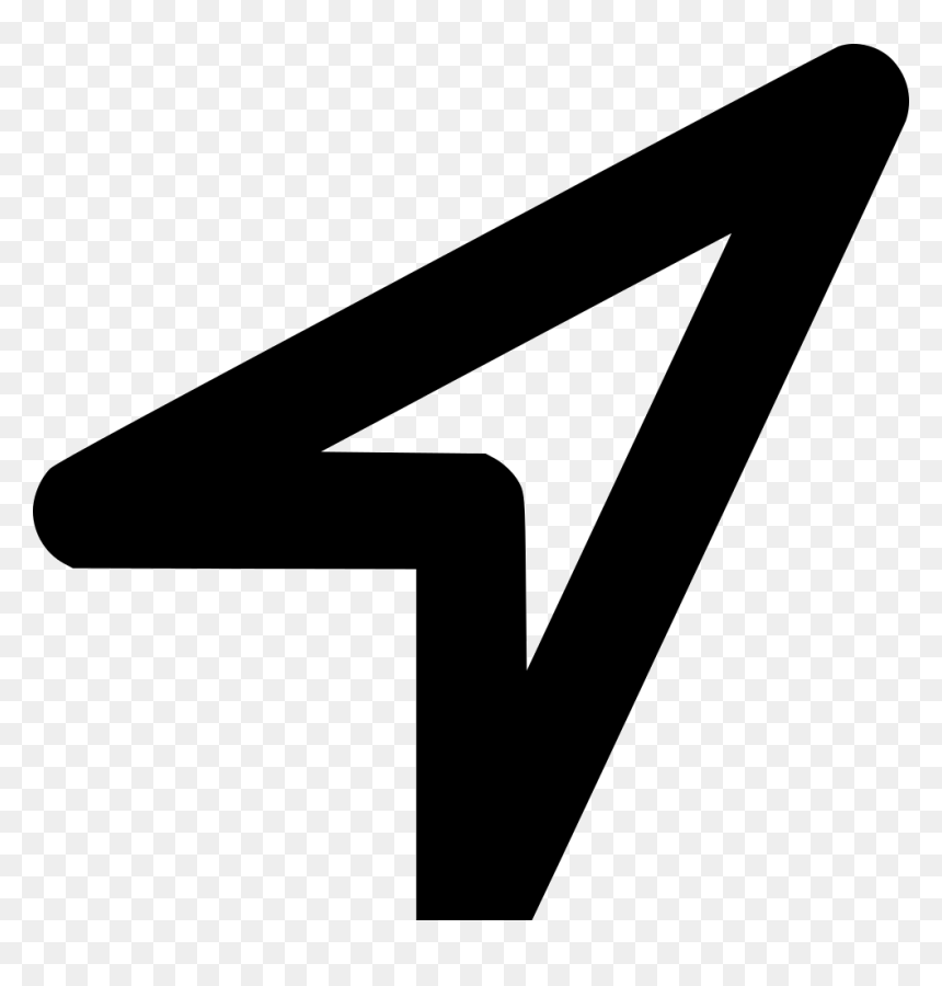 Triangle, HD Png Download - black arrow png
