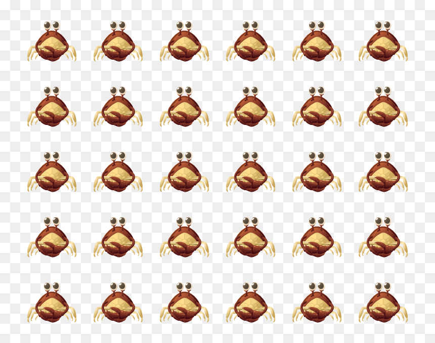 Crab Sprite Sheet Png, Transparent Png - crab png