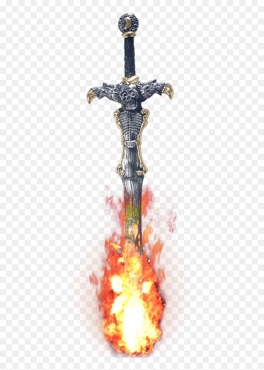 Espada De Fuego Png, Transparent Png - fuego png