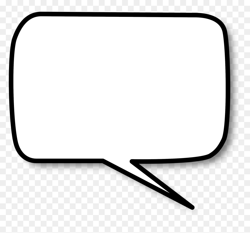 Thanks For Listening Speech Bubble, HD Png Download - black rectangle png