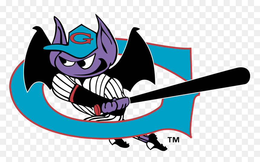 Greensboro Bats Logo, HD Png Download - bats png