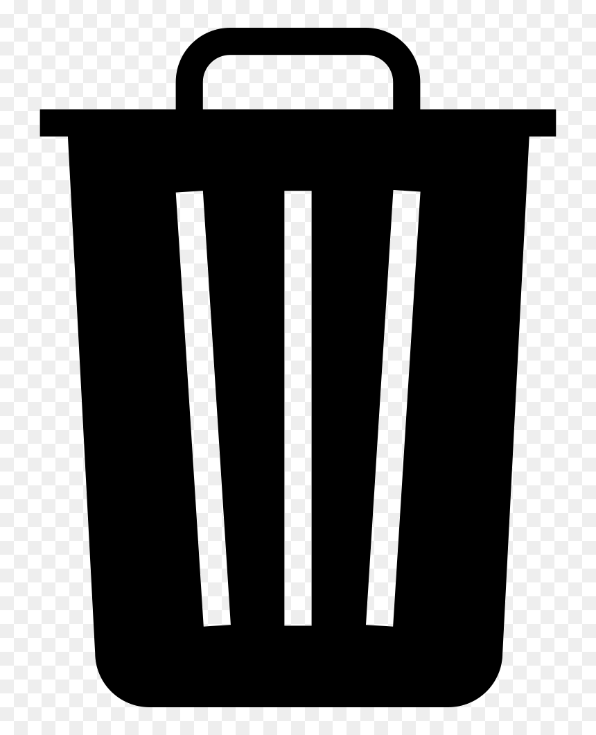 All White Trash Icon Png, Transparent Png - trash png
